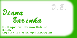 diana barinka business card